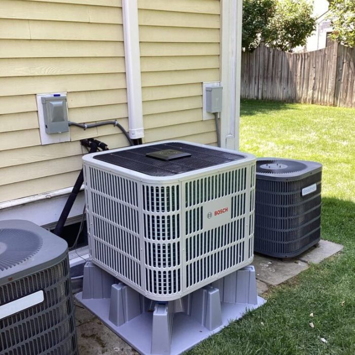 HVAC technicians at work
